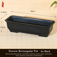Pot de fleurs en résine et plastique en forme de tulipe avec plusieurs trous de drainage pour bonsaïs, succulentes et plantes vertes - Utilisation sur rebord de fenêtre/bureau