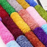 Handgemaakte Diy Warm Zacht Kunstgaren Dikke Haak Haak Chenille 100% Polyester Hoge Dekking Gekleurd Patroon Gerecycled Warm Garen