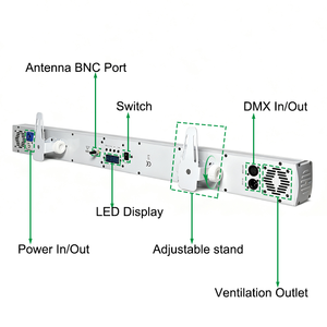 Proyector LED Grace 18*18w 6en1 RGBWA UV con Batería <span class=keywords><strong>de</strong></span> 12000mAh, WiFi, DMX512 Inalámbrico - Product Image 4