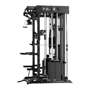 โครงเครื่องสมิธสายครอสโอเวอร์สำหรับฝึกสควอท์เทรนเนอร์อุปกรณ์ยิมอเนกประสงค์เชิงพาณิชย์ - Product Image 4