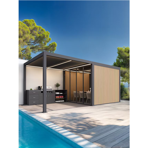 Carpas de Jardín para Eventos, Carpa Plegable Tipo Gazebo Personalizada de 3x3m, Carpa de Jardín para Bodas con Recubrimiento en Polvo para Balcón - Product Image 6