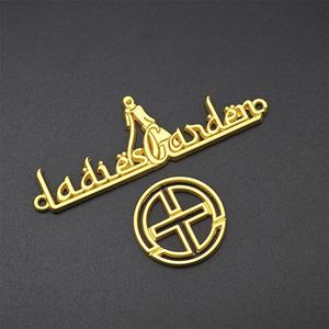 Accessori per borse <span class=keywords><strong>Hardware</strong></span> 3D in rilievo marchio etichetta Custom borsa logo piastra metallica per borsa borsa borsetta portafoglio - Product Image 4