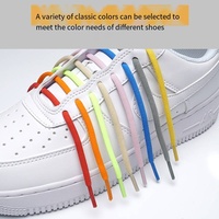 Mode lacet semi-rond lacet élastique capsule métallique boucle de chaussure rapide sans cravate lacet enfants chaussures adultes dentelle