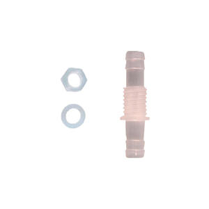 ข้อต่อสายยางแบบยืดหยุ่น 6-M10-6 สำหรับทะลุแผง แบบตรง ข้อต่อพลาสติกทรงเจดีย์ สำหรับทะลุแผง - Product Image 1