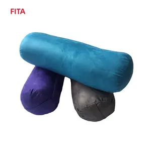 Wholesale Custom Logo PP Cotton Filling Round Eco-friendly Square Washable Suede Rectangle Pillow Yoga Bolster