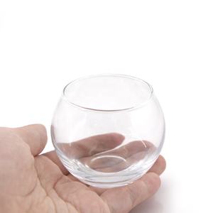 100ml 250ml 750ml Mini sphère claire bocal à bougie <span class=keywords><strong>en</strong></span> <span class=keywords><strong>verre</strong></span> transparent réservoir de poisson bouteille de parfum vide - Product Image 1