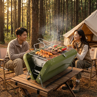 Barbecues pliants portables haut de gamme en acier inoxydable pour camping et fêtes en plein air – Offre spéciale