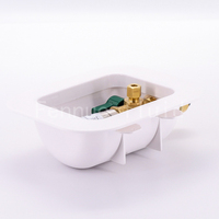 Robinet à bille manuel OEM à quart de tour 1/2 POUCE, raccord rapide, boîte de sortie pour machine à glaçons, anti-choc d'eau en acier inoxydable