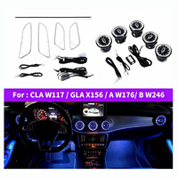 Diffuseur d'air LED à lumière ambiante pour Mercedes Classe A W176 / Classe B W246 / Classe CLA W117 / Classe GLA X156 |   Contrôle de l'écran