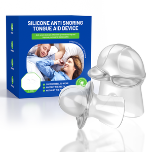 Dispositivo antironquidos Dispositivo de fijación de lengua Gel de sílice transparente Antirronquidos <span class=keywords><strong>Apnea</strong></span> del sueño nocturno Dispositivo auxiliar antironquidos Pro - Product Image 1