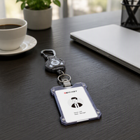 Attache de sécurité rétractable télescopique portable personnalisée pour étudiants, certifiée Reach