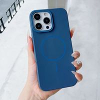 Coque de téléphone magnétique fine de type original pour iPhone 17 Pro Max 16 14 13 12 11 avec grandes découpes et couverture souple