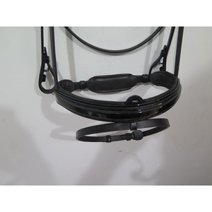 <b>Top</b> Selling Indian DD Leather Horse Bridle High Quality Anatomical Curve <b>Crystal</b> Bling Durable Racing Brow Dressage Nose Band - Product Image 2