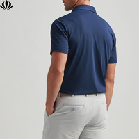 Polo de golf à manches courtes extensible dans les quatre sens pour hommes de haute qualité
