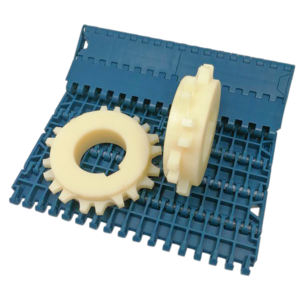 耐久性のあるナイロンコンベアベルト駆動スプロケットローラーベアリングギアPOMチェーン用モジュラーベルト新状態 - Product Image 5