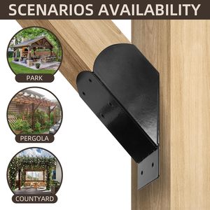 Soporte <span class=keywords><strong>de</strong></span> ángulo <span class=keywords><strong>de</strong></span> 45 grados Soportes <span class=keywords><strong>de</strong></span> pérgola resistentes Se adapta a <span class=keywords><strong>postes</strong></span> <span class=keywords><strong>de</strong></span> madera <span class=keywords><strong>de</strong></span> 2x4 "Ideal <span class=keywords><strong>para</strong></span> patios Casas <span class=keywords><strong>de</strong></span> árboles Cabañas - Product Image 3