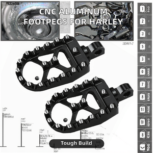 Reposapiés de Motocicleta Personalizados de Aluminio CNC para Harley Dyna Fatboy, para Street Bob, Wide <span class=keywords><strong>Glide</strong></span>, Sportster Iron 883 - Product Image 2