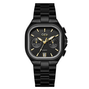 Nouvelle montre pour femme, design carré à cinq aiguilles, compacte et élégante, avec bracelet en acier et affichage de la date - Product Image 6