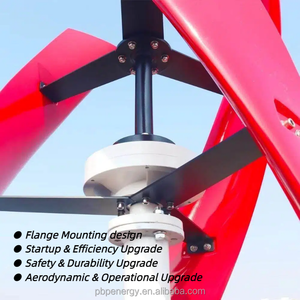 Éolienne à axe <span class=keywords><strong>vertical</strong></span> personnalisée de 2 kW avec un design compact et un freinage automatique pour centrale électrique - Product Image 2