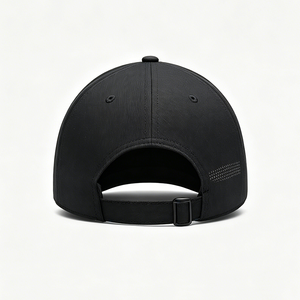 Gorra de Béisbol Unisex de Secado Rápido, de Lona, con 6 Paneles, Visera Curva, Suave, Ligera, Resistente al Agua, Negra, Deportiva, con Hebilla Ajustable - Product Image 3