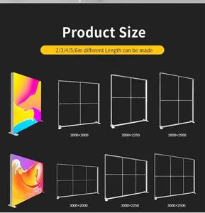 Stand Espositivo Retroilluminato Personalizzato con Pareti Luminose a LED Portatili e Espositore Angolare a <span class=keywords><strong>L</strong></span> per Fiere ed Eventi - Product Image 2