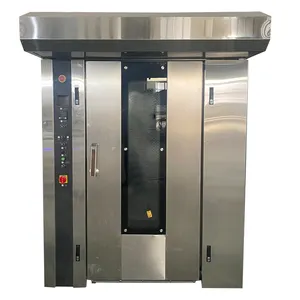 Heating Bakery 18 Tray Rotary Rack Oven Stainless Steel Pizza Pita Bread Making Machine Rotating Baking Shop Machines Price