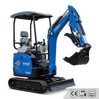 Mini-excavatrice Kubota de 1,8 tonne avec accessoires polyvalents, équipement de construction compact fiable pour l'aménagement paysager et le creusement de fossés