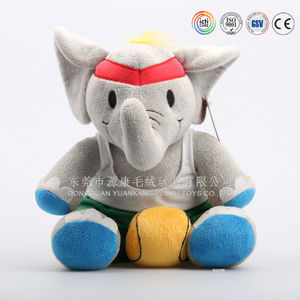 Juguete de peluche para bebé elefante de peluche gris - Product Image 3