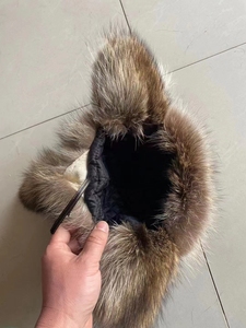 Nouveau femmes naturel fourrure de raton laveur chapeau pour l'hiver épais chaud oreille mode pompons chapeau dame beauté vraie fourrure de <span class=keywords><strong>renard</strong></span> - Product Image 6