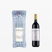 Film de protection écologique en PE PA fabriqué à l'origine, coussin à bulles, colonne à bulles, emballage gonflable personnalisé pour bouteille de vin, sac à air