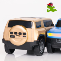 Ensemble de haut-parleurs RVB pour voiture SUV tout-terrain avec micro, haut-parleur BT 10W pour fête, système audio portable avec caisson de basses, cadeau de vacances