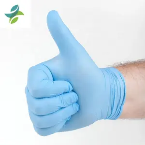 Gmc kiểm tra bột miễn phí Nitrile găng tay bột miễn phí dùng một lần Nitrile găng tay các nhà sản xuất Găng tay màu xanh Nitrile găng tay