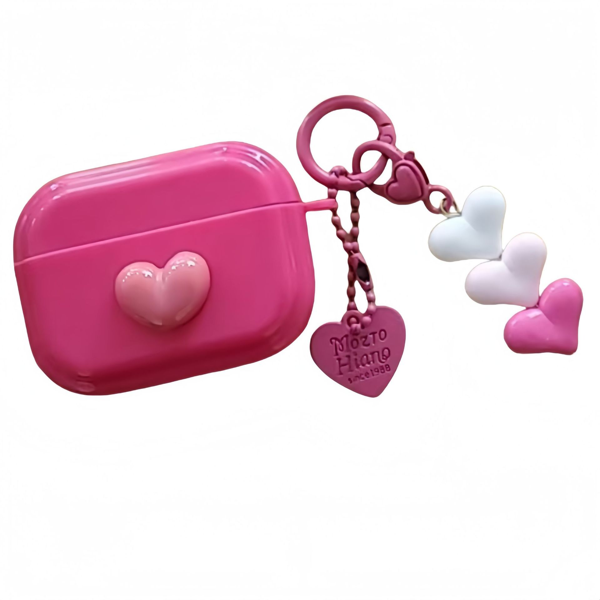 Pink Heart Rose Red Case
