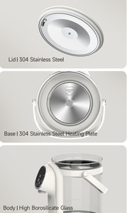 Bollitore <span class=keywords><strong>Elettrico</strong></span> Multifunzione per Uso Domestico, Scaldabagno Termico Integrato, Pentola per Riscaldamento Istantaneo e Mantenimento della Salute, Montalatte - Product Image 6