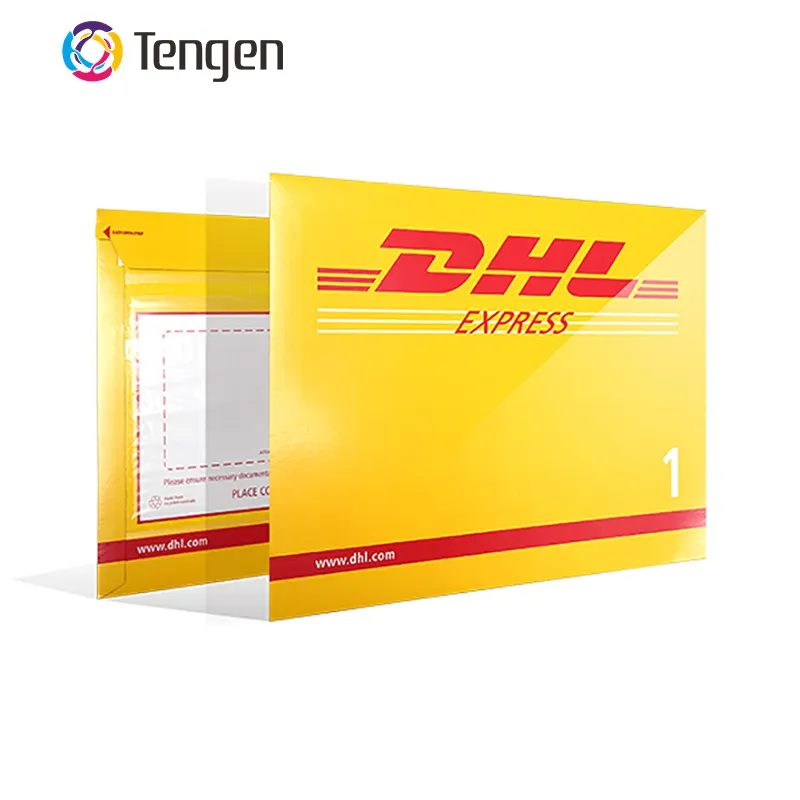 Tengen sıcak satış özelleştirilmiş DHL ekspres ambalaj karton posta zarfları