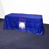 Housse de table personnalisée pour salon professionnel, en spandex, ajustée, pour foire