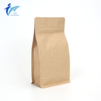 Sac refermable en papier kraft de qualité alimentaire avec valve anti-odeur pour l'emballage à long terme des grains de café de qualité supérieure