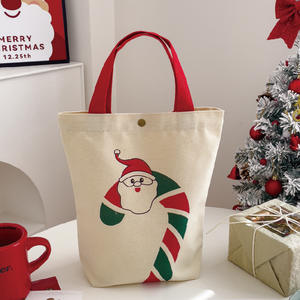 Christmas Shopping Tote <b>Bag</b> 12/14/16/18 Oz Canvas <b>Bag</b> Eco Friendly Black Friday Holiday Season <b>Gift</b> - Product Image 2