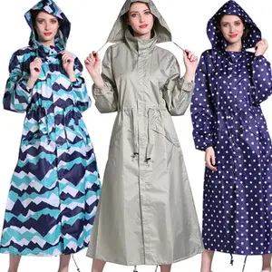 Homens e mulheres Extra Long Fashionable Lightweight Plus Size Rubberized Raincoat Rain Cape Adequado para atividades turísticas