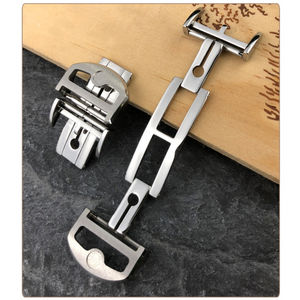 <span class=keywords><strong>Boucle</strong></span> de <span class=keywords><strong>bracelet</strong></span> en acier inoxydable de qualité 18mm 20mm <span class=keywords><strong>pour</strong></span> montre IWC Big PILOT Spitfire Timezon <span class=keywords><strong>Boucle</strong></span> déployante portugaise - Product Image 6