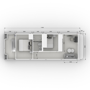 <span class=keywords><strong>Casa</strong></span> Galleggiante Prefabbricata in Alluminio Contemporanea, Villa di Lusso Galleggiante Modulare con Camera da Letto e Bagno <span class=keywords><strong>per</strong></span> Turismo Panoramico - Product Image 5