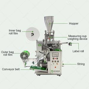 Machine d'emballage entièrement automatique à faible coût pour sachets de café et de thé avec ficelle et étiquette - Product Image 4
