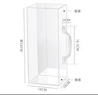 Boîte à fleurs en plexiglas portable personnalisée pour bricolage en miroir Vase de table en acrylique transparent