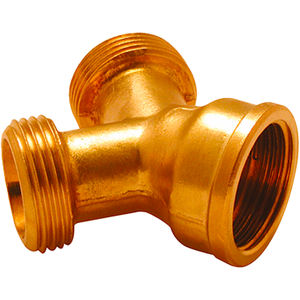 Y-CONNECTOR 3/4ทองเหลืองสีเหลืองที่ใช้สำหรับชิ้นส่วนเครื่องจักรก่อสร้าง - Product Image 3