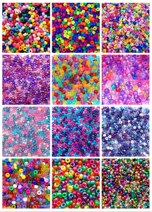 Giá Trị Lớn Nhựa 9Mm 1000 Mảnh Màu Mờ Lấp Lánh Nhựa Pony Hạt Đối Với Trang Sức 9Mm Kit Hạt Giống Tóc Hạt Nhiều Màu - Product Image 5