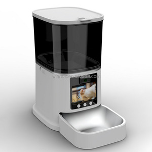 Meilleures ventes Distributeur automatique de nourriture pour animaux de compagnie avec caméra vidéo bidirectionnelle 5G Surveillance de la nourriture pour chats et chiens Distributeur intelligent de nourriture pour animaux de compagnie avec caméra réglable pour animaux de compagnie - Product Image 1