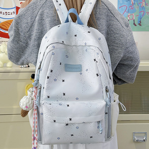 กระเป๋าเป้สะพายหลังนักเรียนแฟชั่นใหม่ unisex ความจุเยอะ น้ำหนักเบา ทำจากไนลอน สายสะพายไหล่โค้ง สำหรับนักเรียนมัธยม - Product Image 3