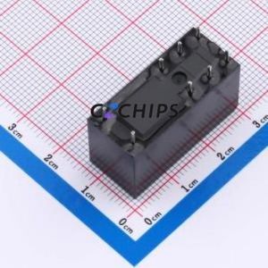 HF115FK/12-2Z4T Power Relay DIP,12.7x29mm Relay 12V 2 Changeover: 2C (DPDT-Changeover)::: 8 8A-250VAC - Product Image 2