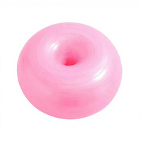 Ballon d'exercice en PVC Donut pour Yoga, Pilates et Kinésithérapie, 900g, Épaissi, Charge statique 800kg, Durable, Dégonflage lent, Anti-éclatement