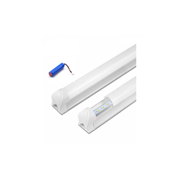 OEM Rechargeable LED T8 Tube Light 4FT 18W Linkable Fixture with Emergency Battery Backup 6000K Daylight IP20